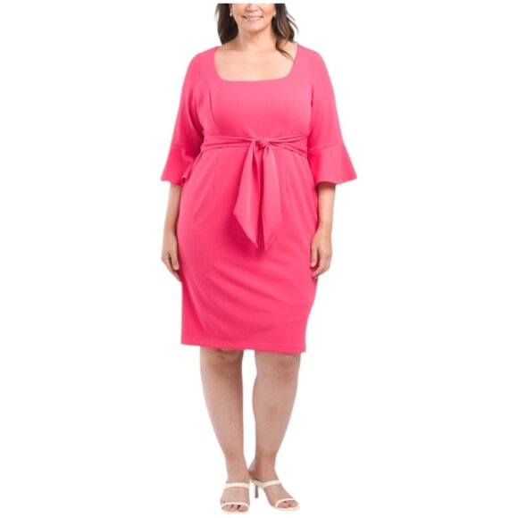 ADRIANNA PAPELL Plus Sheath Dress - Picture 1 of 4